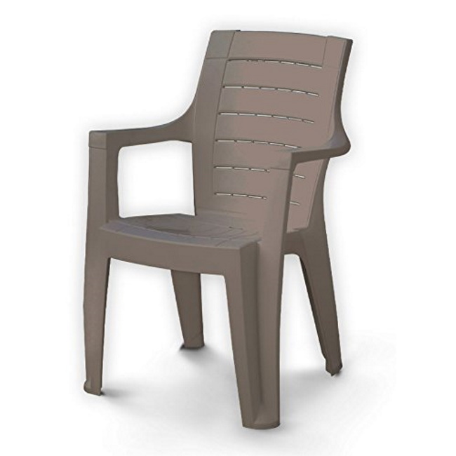 Baštenska stolica Cleopatra plastična - krem-1